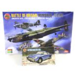 A boxed Airfix Battle of Britain Memorial Flight and a boxed Aston Martin DB5.