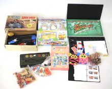 Assorted vintage games and toys.