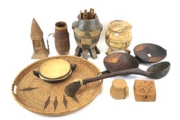 Assorted tribal items.