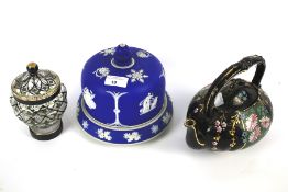 A collection of 19th century Staffordshire kitchen items and more.