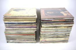 A large assortment of vinyl records.