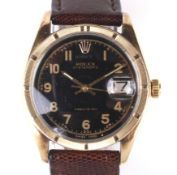 A vintage gentleman's Rolex Oyster date Precision manual wind wristwatch.