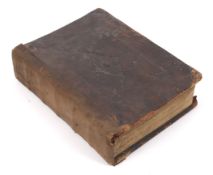 A leather bound King James Bible, printed in 1730.