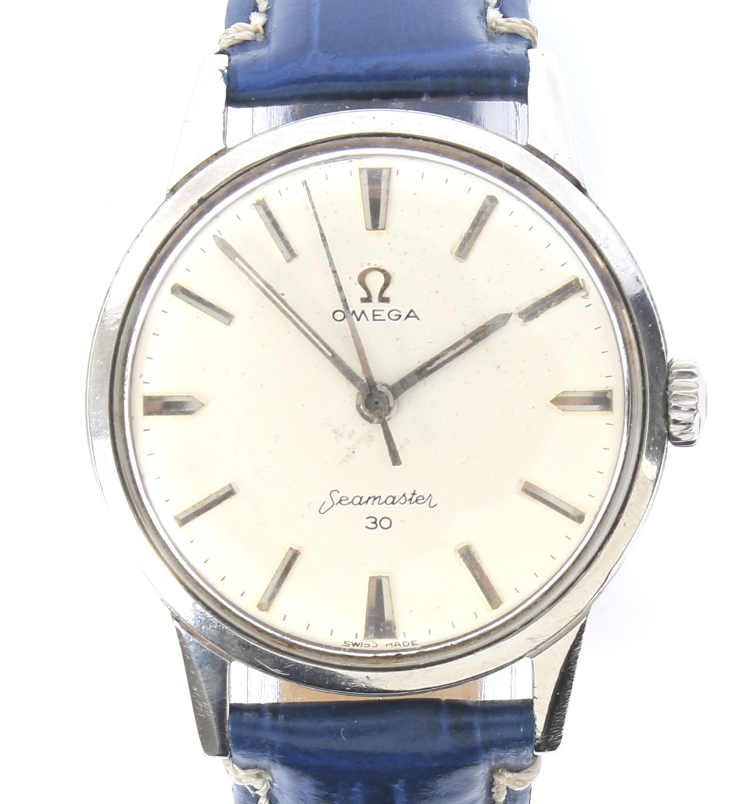 A gentleman's Omega Seamaster 30 wristwatch.