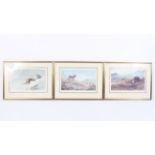 After Archibald Thornburn (1860-1935), three signed lithographs.