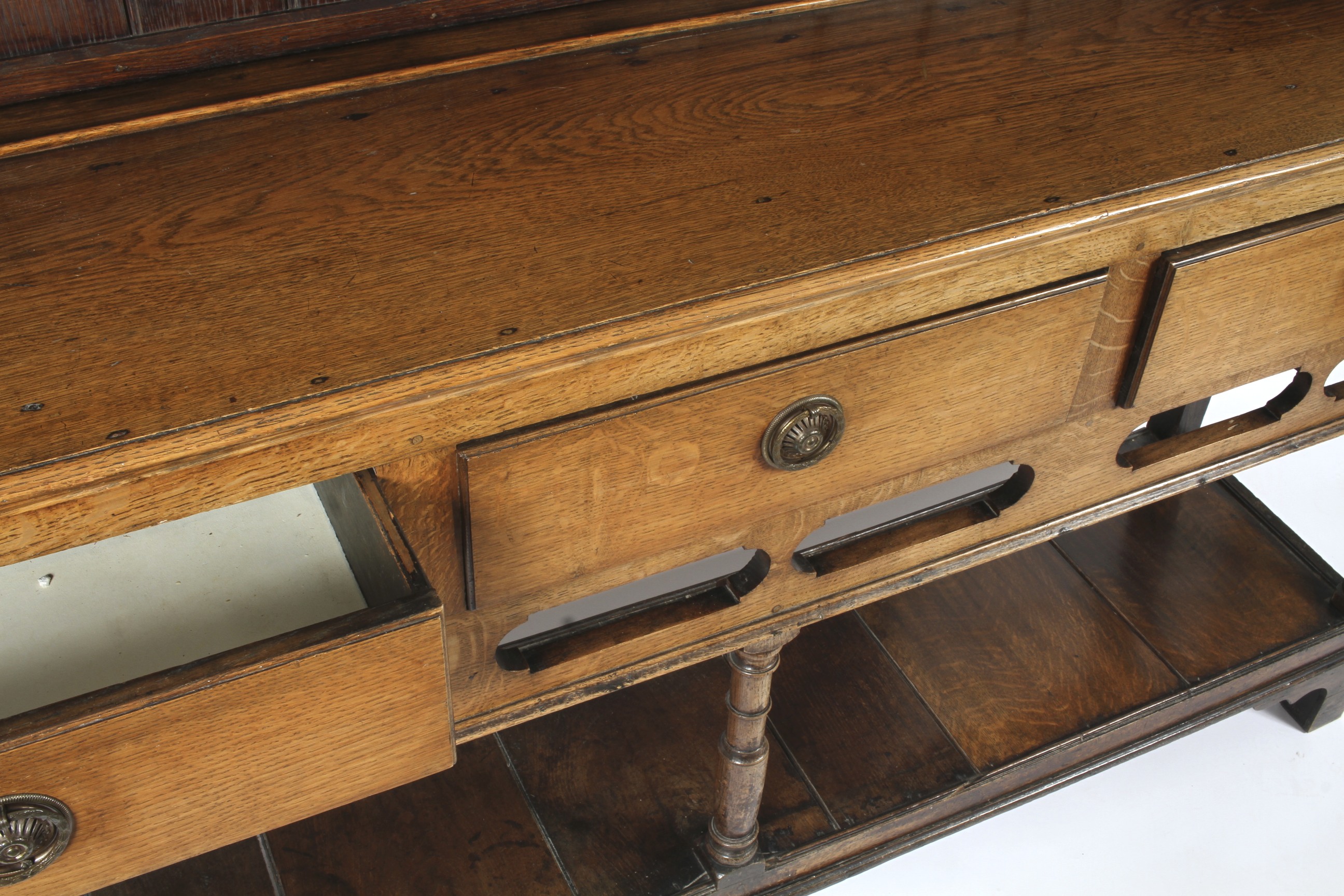 A 19th century oak dresser. - Image 2 of 3