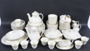 A Royal Doulton twelve setting dinner service. Romance Collection Diana pattern, approx 110 pieces.