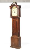 A 19th century oak eight day longcase clock.