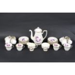 A Royal Worcester 'The Chamberlain' pattern porcelain tea set.