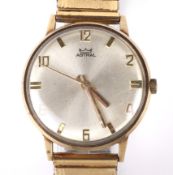 A gentleman's 9ct gold cased Astral wristwatch.
