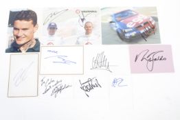 An assortment of Sporting autographs.