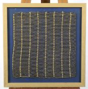 Melva Cox (20th/21st Century), woven wool panel, 1970s. Framed. 58.5cm x 57.2cm overall inc.