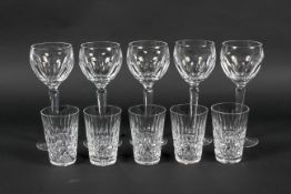 A group of Waterford Crystal glasses.