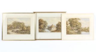Three late 19th century British School watercolour landscapes.