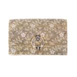 An early 20th century diamond set ladies clutch bag.