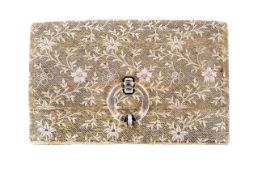 An early 20th century diamond set ladies clutch bag.