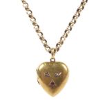 A 9ct gold chain link necklace weight 10 grams,