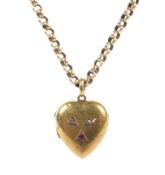 A 9ct gold chain link necklace weight 10 grams,