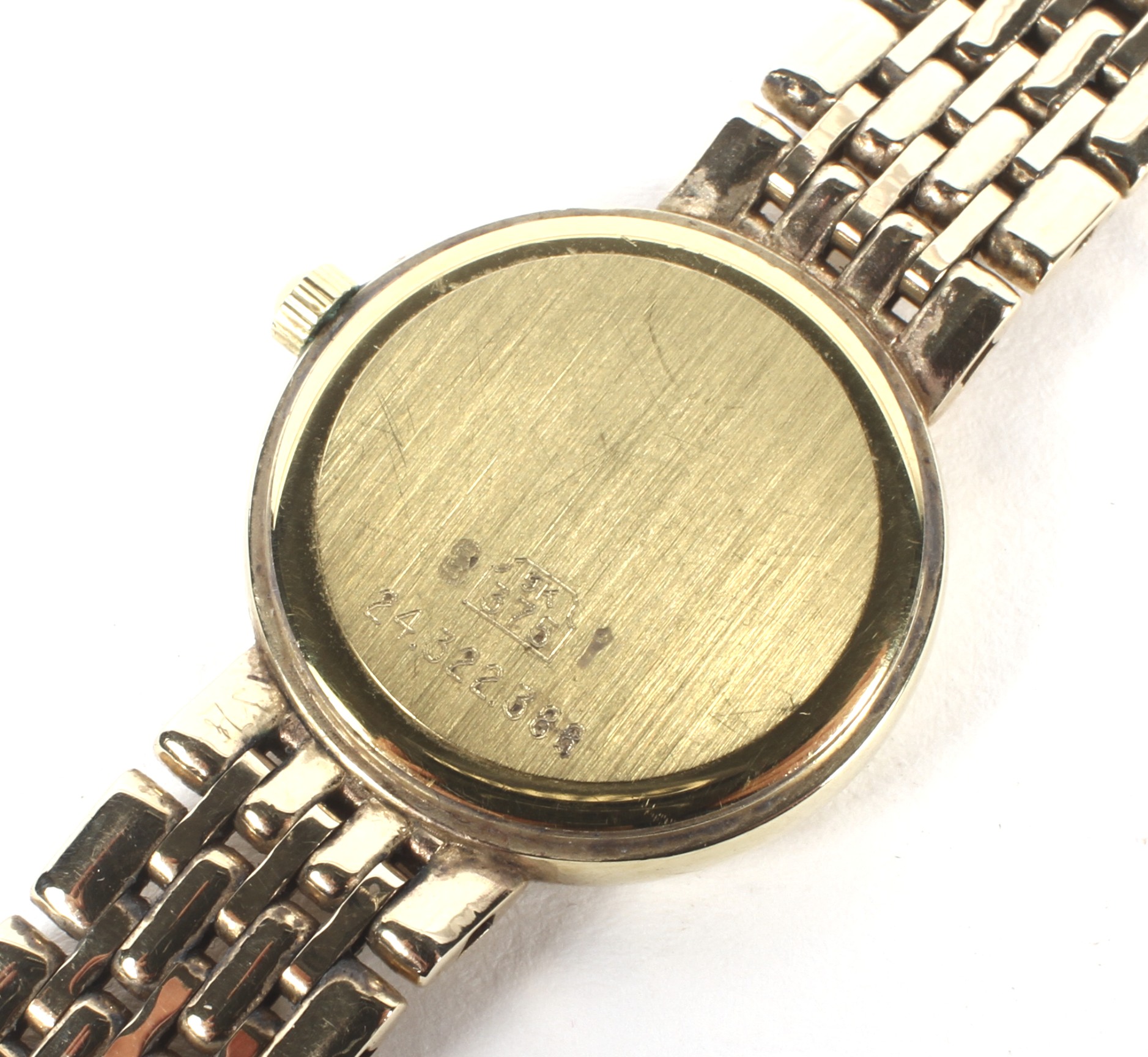 A Ladies 9ct gold Longines wristwatch with original gate bracelet hallmarked 375 with original box - Image 3 of 4