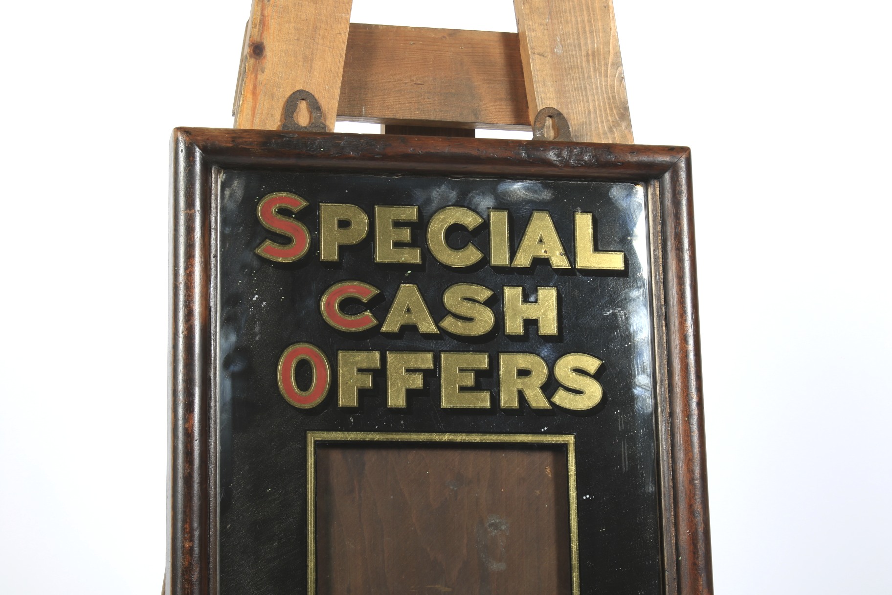 A vintage wooden framed advertising mirror. - Image 5 of 6