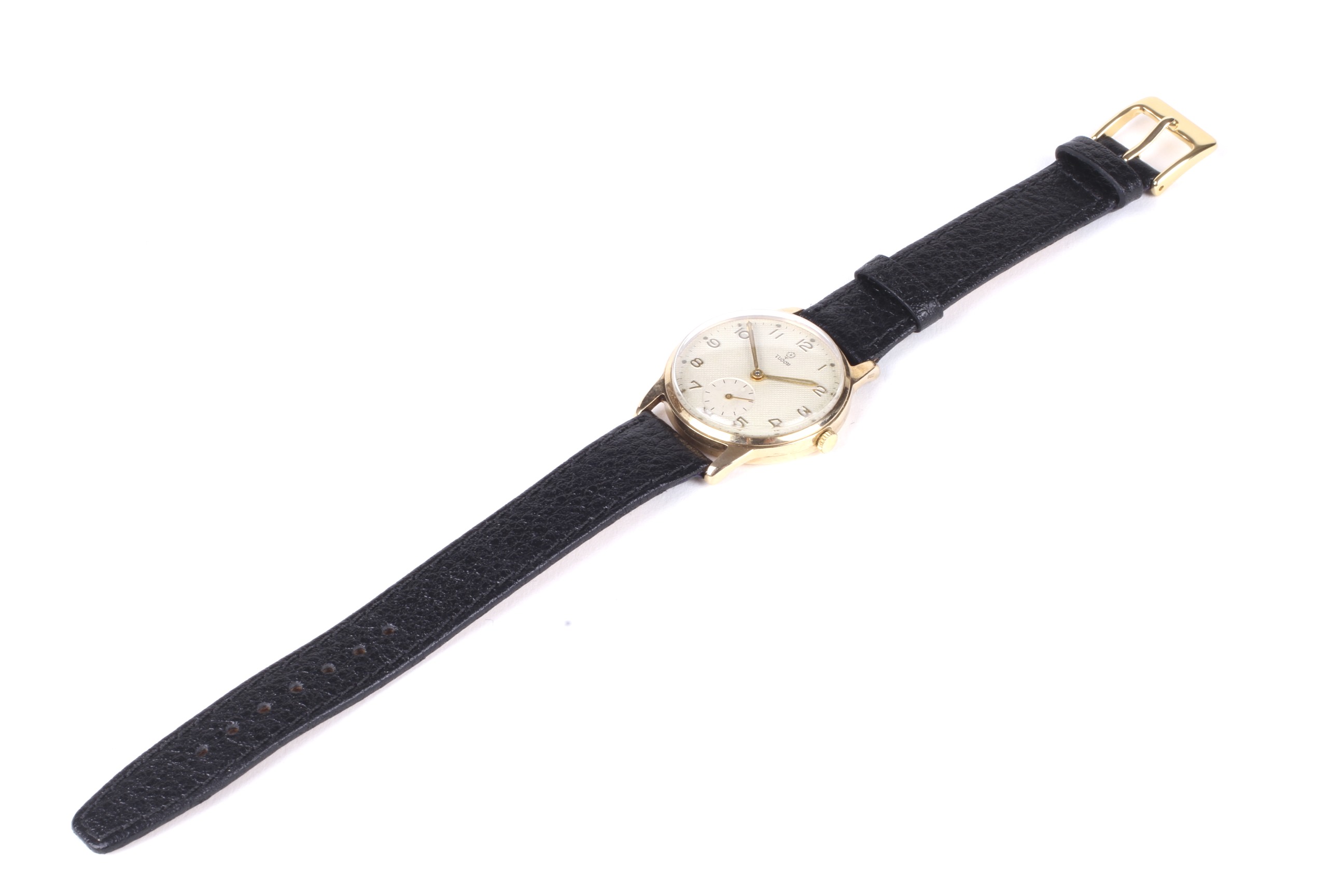 A 1950s 9ct gold cased manual wind Tudor wristwatch. - Image 3 of 5