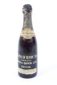 Wine of Devon, 1929, an early bottle of Devonshire cider by Carr and Quick Limited.