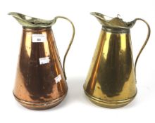 A pair of early 20th century Bensons copper water jugs.
