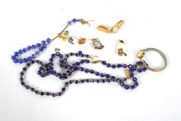 An assortment of costume jewellery.