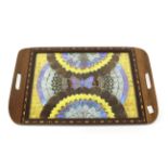 A mid century butterfly wing serving tray.