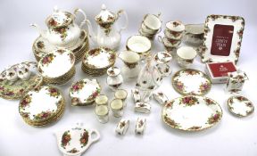 A large collection of Royal Albert Old Country Roses tea wares.