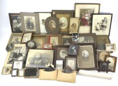 A quantity of assorted photo frames and similar.