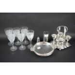 A collection of silver plated mixed wares.