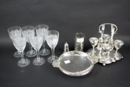 A collection of silver plated mixed wares.