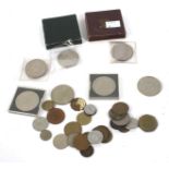 A collection of 20th century and later coinage.