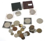 A collection of 20th century and later coinage.