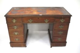 A 19th century mahogany desk.