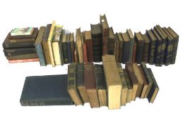 A large collection of vintage books.