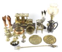 An assortment of metalware.