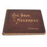 A 19th century copy of 'The Book of Nonsense' by Edward Lear.