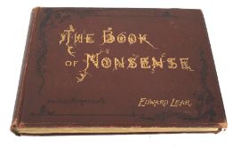 A 19th century copy of 'The Book of Nonsense' by Edward Lear.