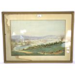 Amy le Conant, watercolour, Heathland. Signed and dated 1900, 53cm x 36cm (excl.