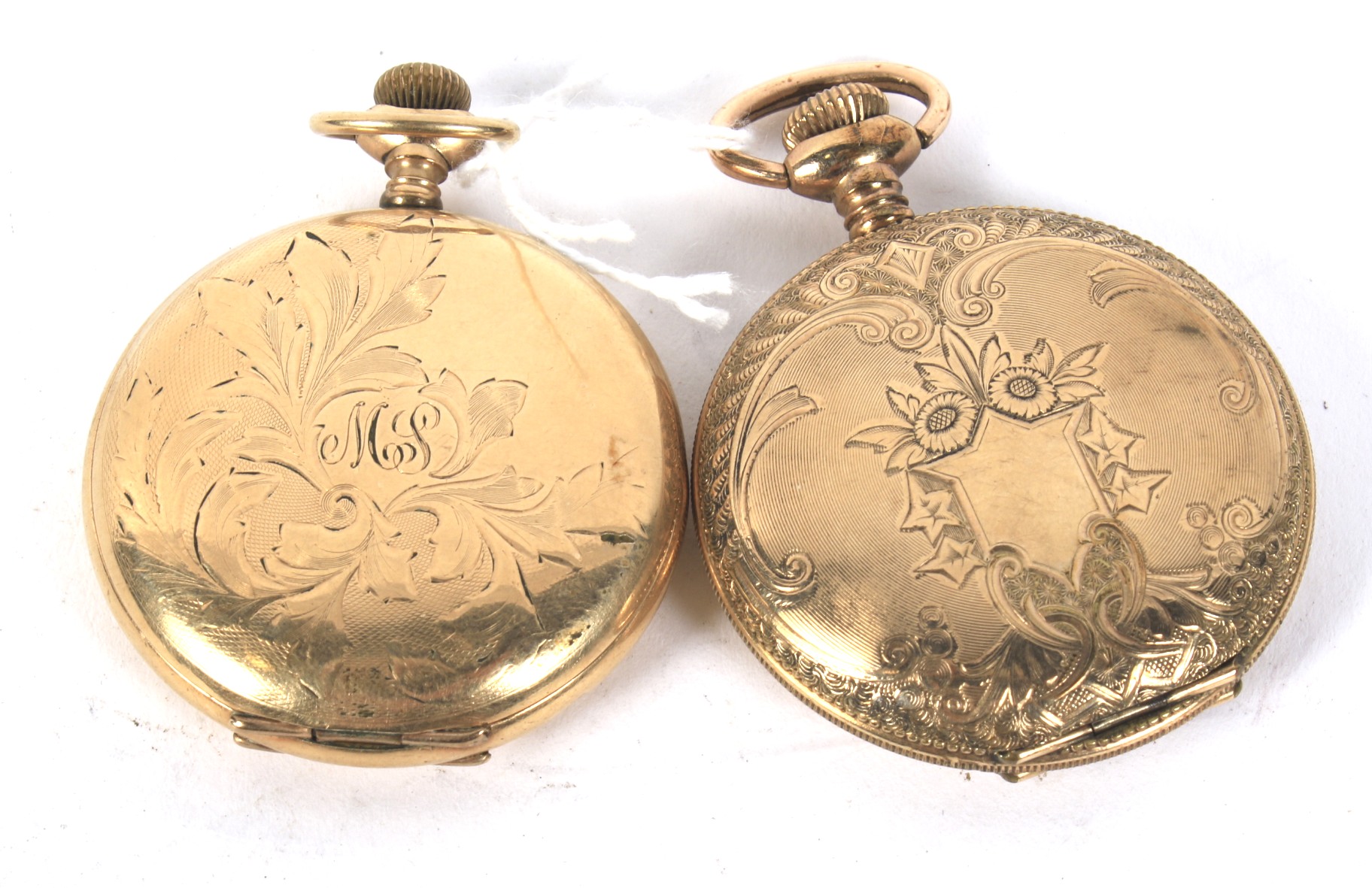 Two gold plated pocket watches. - Image 2 of 2