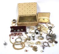 An assortment of costume jewellery.