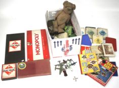 An assortment of toys and books.