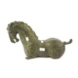 A large contemporary resin figure of a stylised horse.