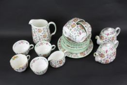 A collection of Minton Haddon Hall ceramics.