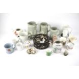 A collection of assorted ceramic and porcelain items.