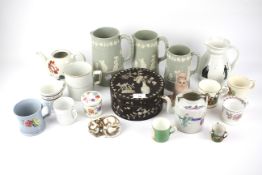 A collection of assorted ceramic and porcelain items.