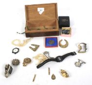 An assortment of costume jewellery.