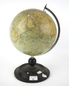A 20th century Philips 9 inch terrestrial globe.
